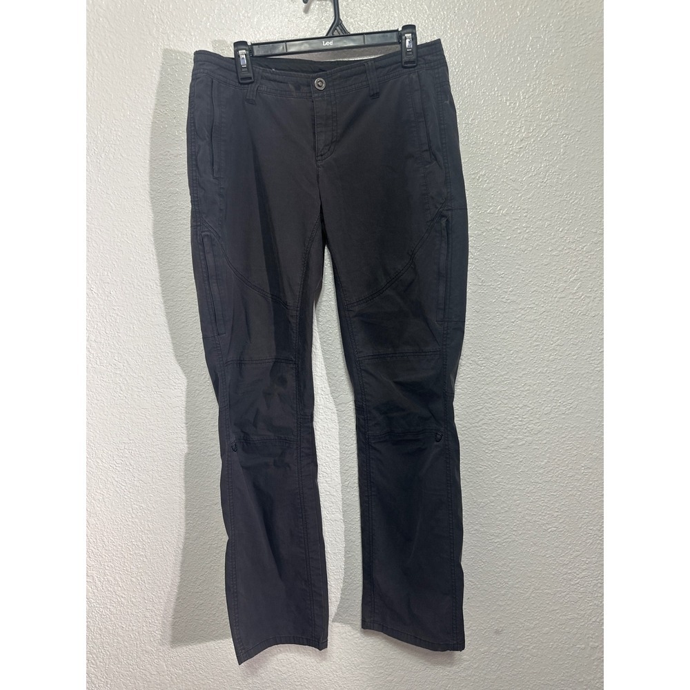 KUHL Pants Womens Charcoal Gray Cargo Outdoor Utility Straight Leg Relaxed Fit